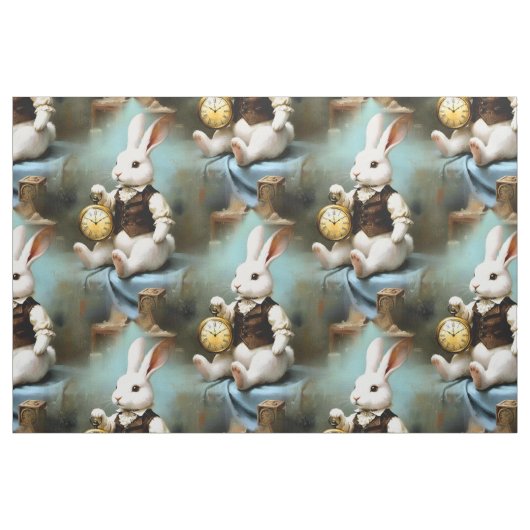 Tissu Fabric Panel Storybook Bunny (Fat Quarter)