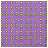 Tissu Fabrique motif violet et jaune (Échantillon)