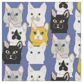 Tissu - Façades de chats (Fermer)