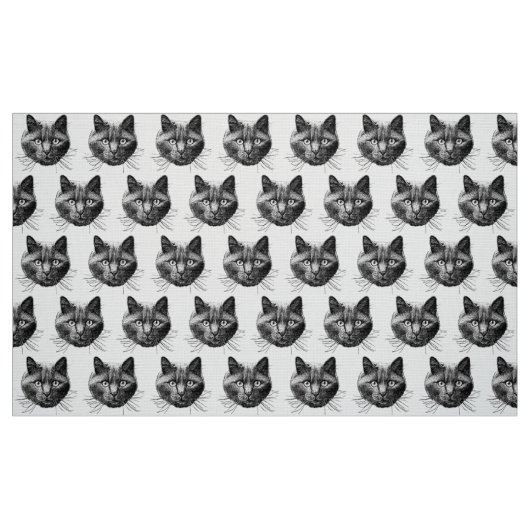 Tissu Face de chat (Fat Quarter)