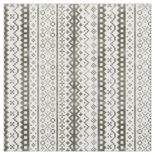 Tissu Faded Fair Isle Aquarelle Cabincore noir blanc