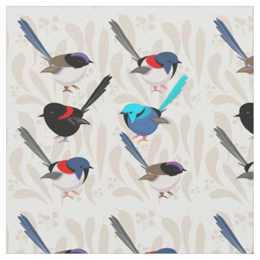 Tissu Fairy Wrens (Fermer)