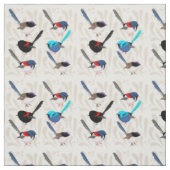 Tissu Fairy Wrens (Échantillon)