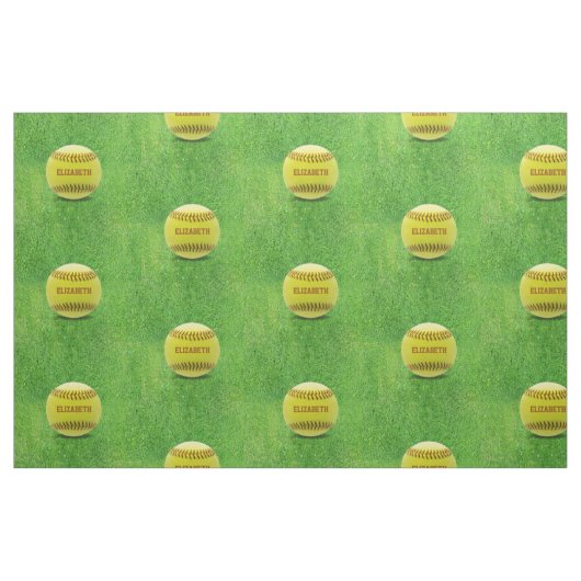 Tissu fait sur commande de boule du base-ball (Fat Quarter)