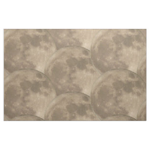 Tissu fait sur commande de lune de tissu de Pleine