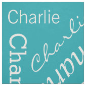 Tissu fait sur commande de nom et de couleur (Échantillon)