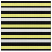 Tissu fait sur commande jaune et noir rayé (Fermer)