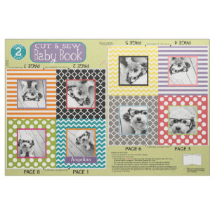 Tissu Faites votre propre livre photo pour bébé doux - C