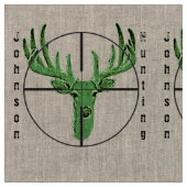 Tissu Faites votre propre logo de chasse de cerfs (Fermer)