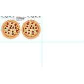 Tissu Faites votre propre pizza bourrée pour se reposer (Carreau)