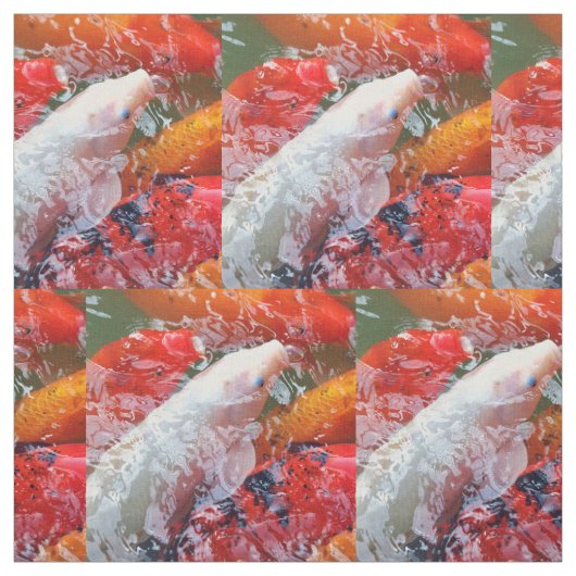 Tissu Falln Gathering Koi (Échantillon)