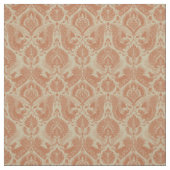 Tissu Fancy Damask avec Animaux, Argile rouge (Échantillon)