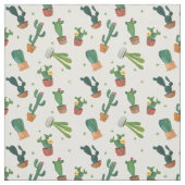 Tissu fantaisie d'impression de lancer de cactus (Échantillon)