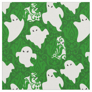 Tissu fantôme en damas vert halloween apparition paranor