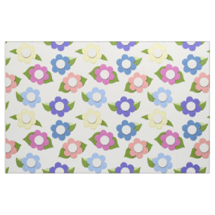 Tissu Faux de Whimsical Felt Flowers Pastel Couleurs mig