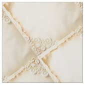 Tissu Faux Ecru Lace Boxes Fabric (Échantillon)