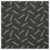 Tissu Faux Gold & Black Kitchen Motif Whisk (Échantillon)