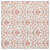 Tissu Faux Rose Gold Damask Patte (Échantillon)