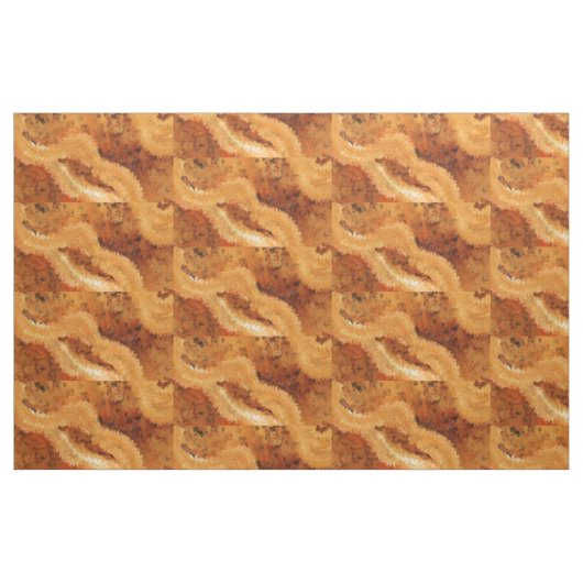 Tissu Faux Wood Burled Walnut Pattern  (Yard)