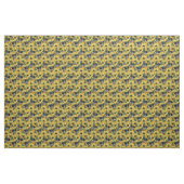 Tissu Fée et pavots en jaune (Yard)