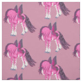 Tissu Fée Pixie Fantastique Cheval Clydesdale (Échantillon)