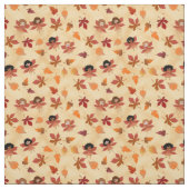 Tissu Fées et Feuilles d'automne (Échantillon)