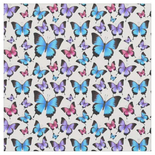 Tissu Féminin Papillons (Fermer)