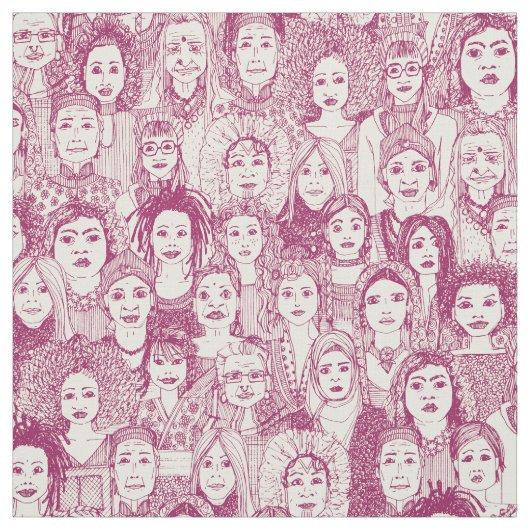 Tissu femmes de la cerise du monde (Échantillon)