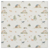 Tissu Ferme d'élevage - Âne à la ferme  (Échantillon)