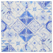 Tissu Ferme moderne de tuile d'aquarelle de patchwork (Échantillon)