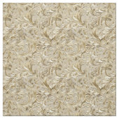 Tissu Festive beige or à outils cuir (Échantillon)