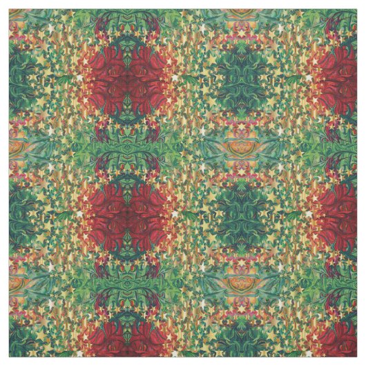 Tissu Festive de Noël | Gold Stars | ABSTRAIT (Échantillon)