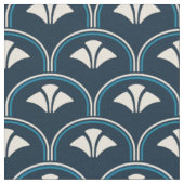 Tissu Feston de bleu marine d'art déco (Fermer)