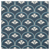 Tissu Feston de bleu marine d'art déco (Échantillon)