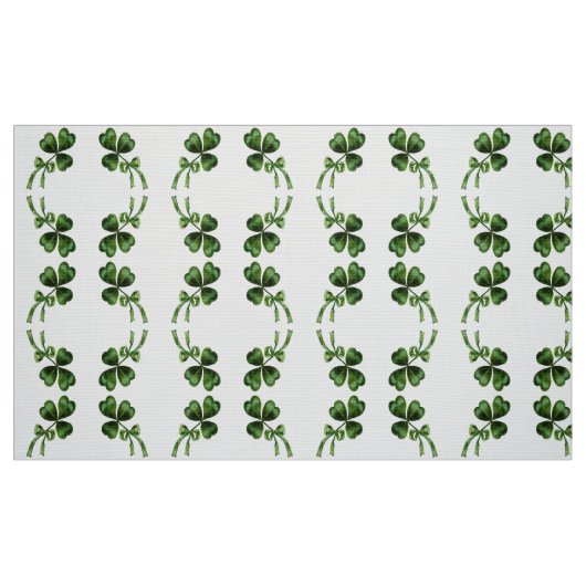 TISSU FÊTE DE LA SAINT-PATRICK PARTIE VERTE TRÈFLE IRLAN (Fat Quarter)