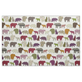 Tissu fête de l'ours wolf geo (Fat Quarter)