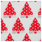 TISSU FÊTE DE VACANCES DE NOËL ROUGE (Échantillon)