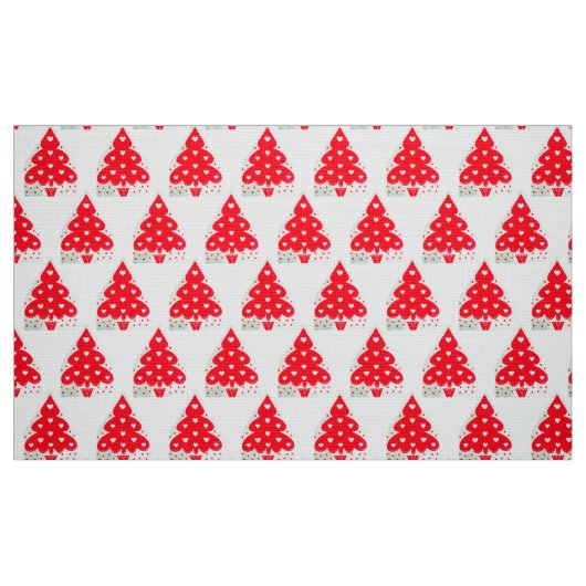 TISSU FÊTE DE VACANCES DE NOËL ROUGE (Fat Quarter)