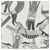 Tissu fête du chat noir (Fermer)