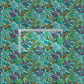 Tissu feu bleu (Carreau)