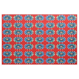 Tissu Feu de bougie éclaté