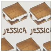 Tissu Feu de camp de Marshmallow personnalisé S'mores Sm (Fermer)