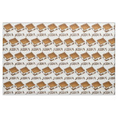 Tissu Feu de camp de Marshmallow personnalisé S'mores Sm (Fat Quarter)