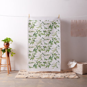 Tissu Feuillage à l'aquarelle
