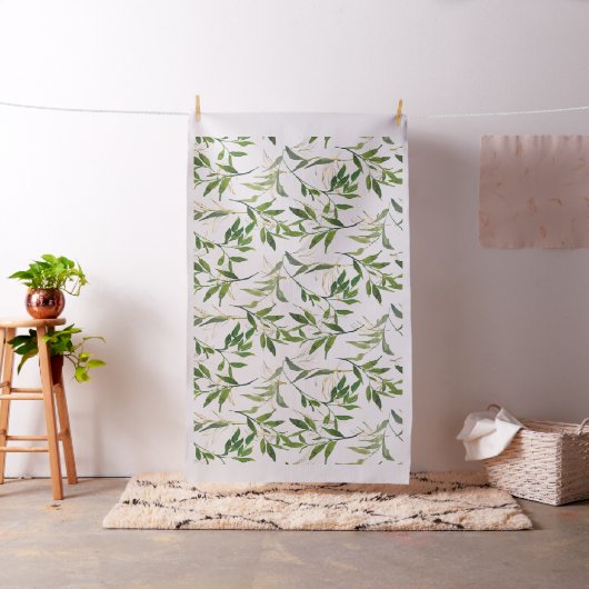 Tissu Feuillage à l'aquarelle (In Situ)