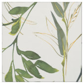 Tissu Feuillage à l'aquarelle (Échantillon)