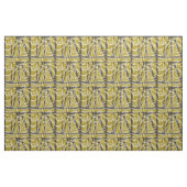 Tissu feuillage tropical Formes géométriques vert citron (Fat Quarter)