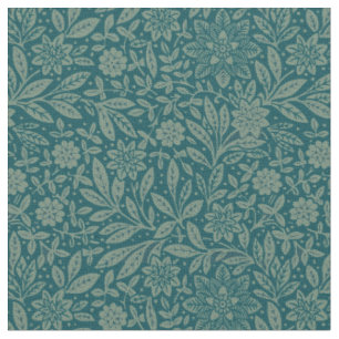 Tissu Feuillage vintage et motif floral