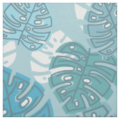tissu feuille bleu (Échantillon)