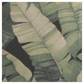Tissu Feuille botanique vintage de banane d'impression (Détail)